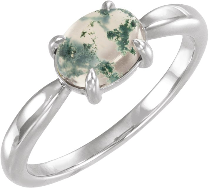 Claw-Prong Cabochon Ring