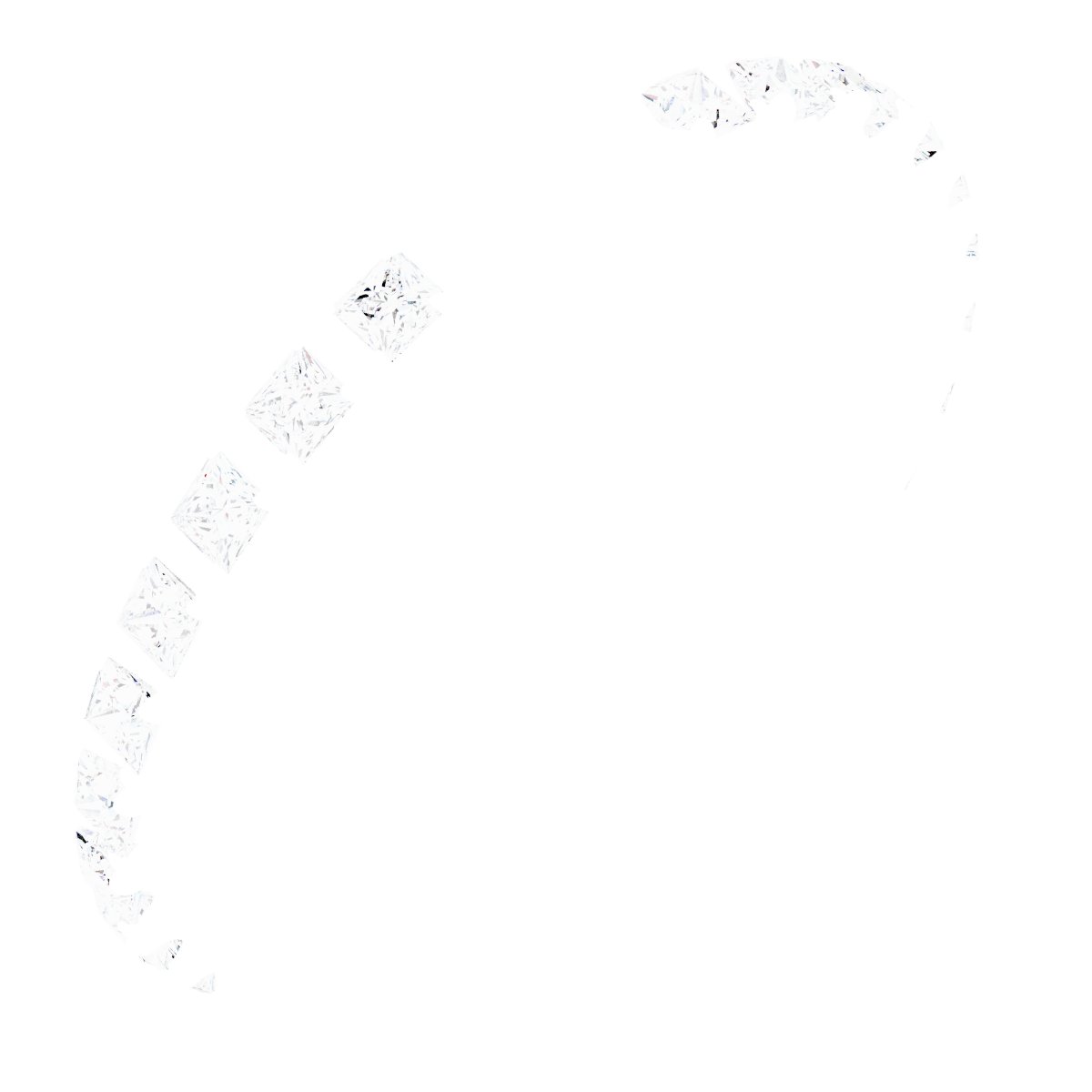 French-Set Open Shank for 4-Prong Setting