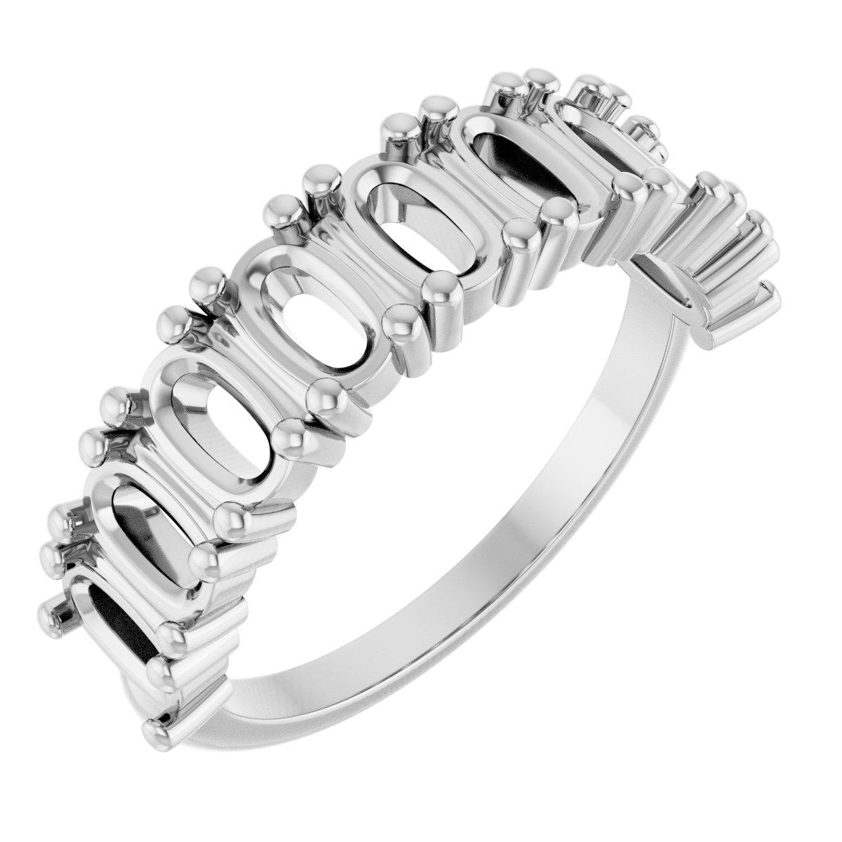 Nine-Stone Anniversary Band