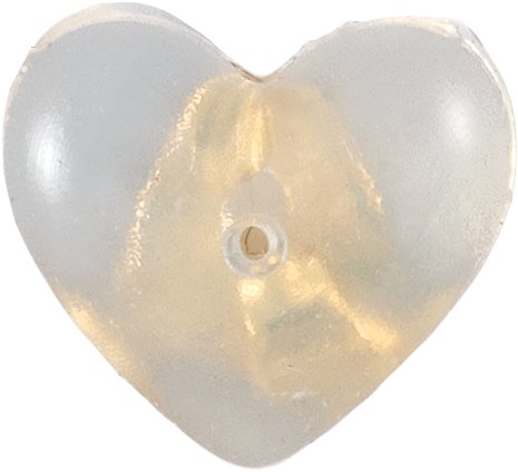 5.8 mm OD Silicone Heart Friction Earring Back