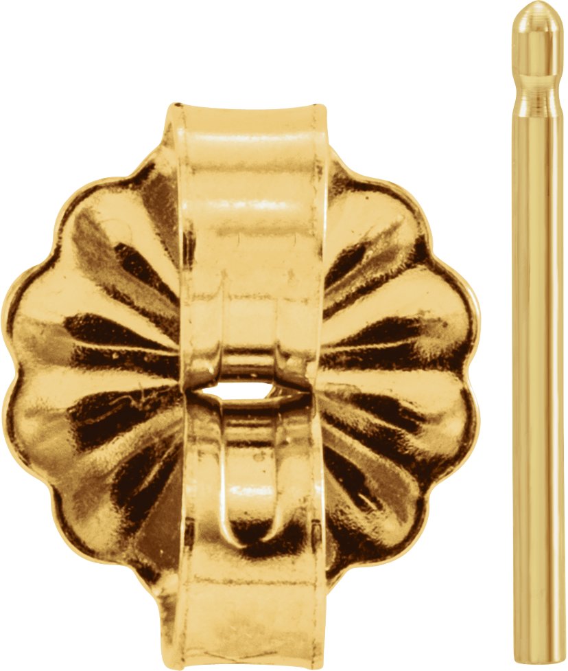 5.5 mm OD Friction Earring Post & Back Set