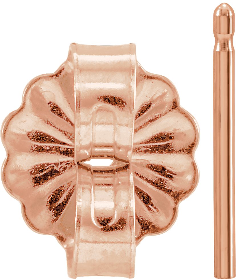 5.5 mm OD Friction Earring Post & Back Set