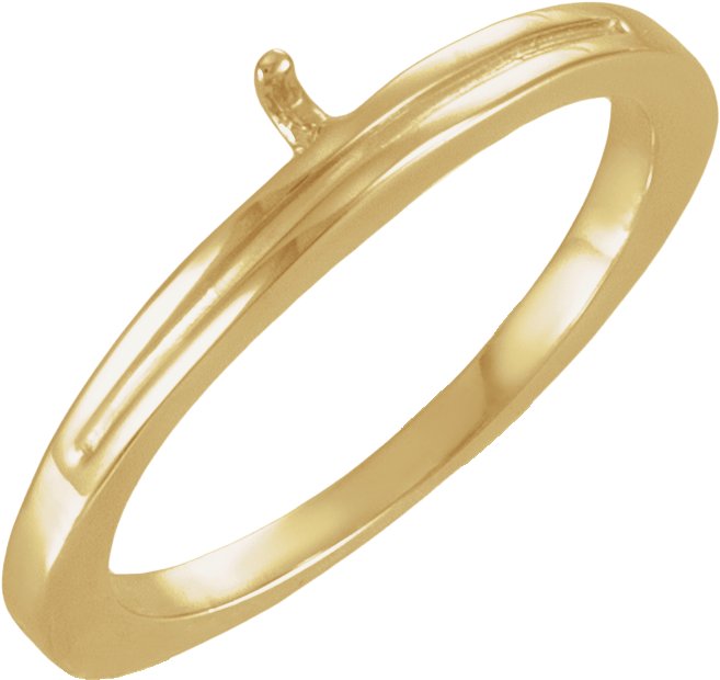 Twin-Prong Solitaire Engagement Ring or Band