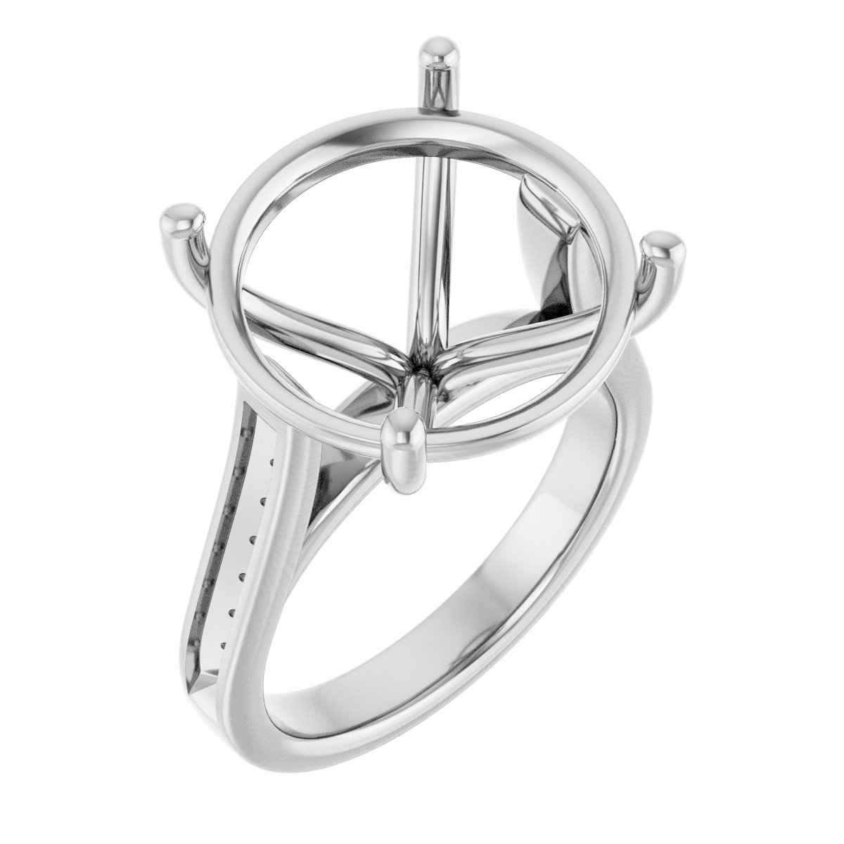 Accented Engagement Ring