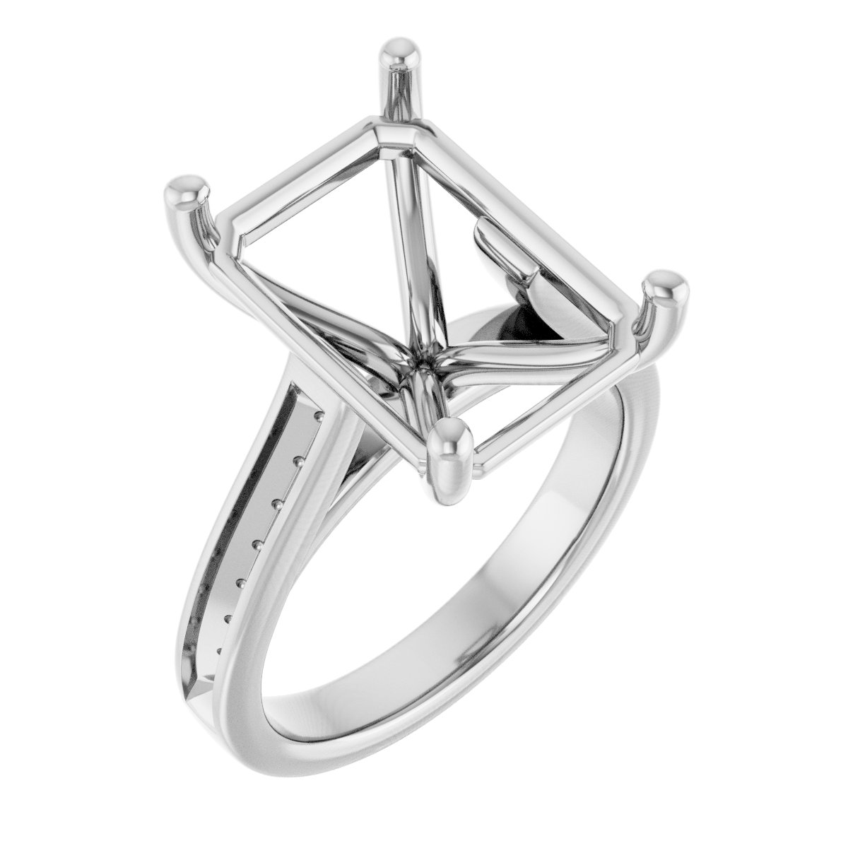 Accented Engagement Ring