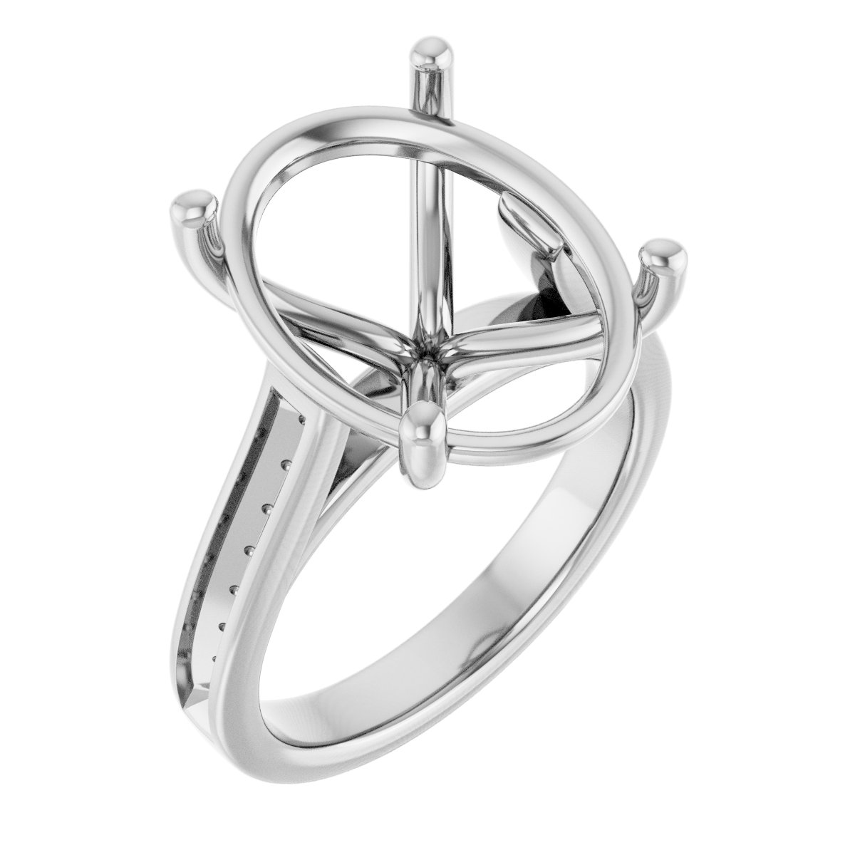 Accented Engagement Ring
