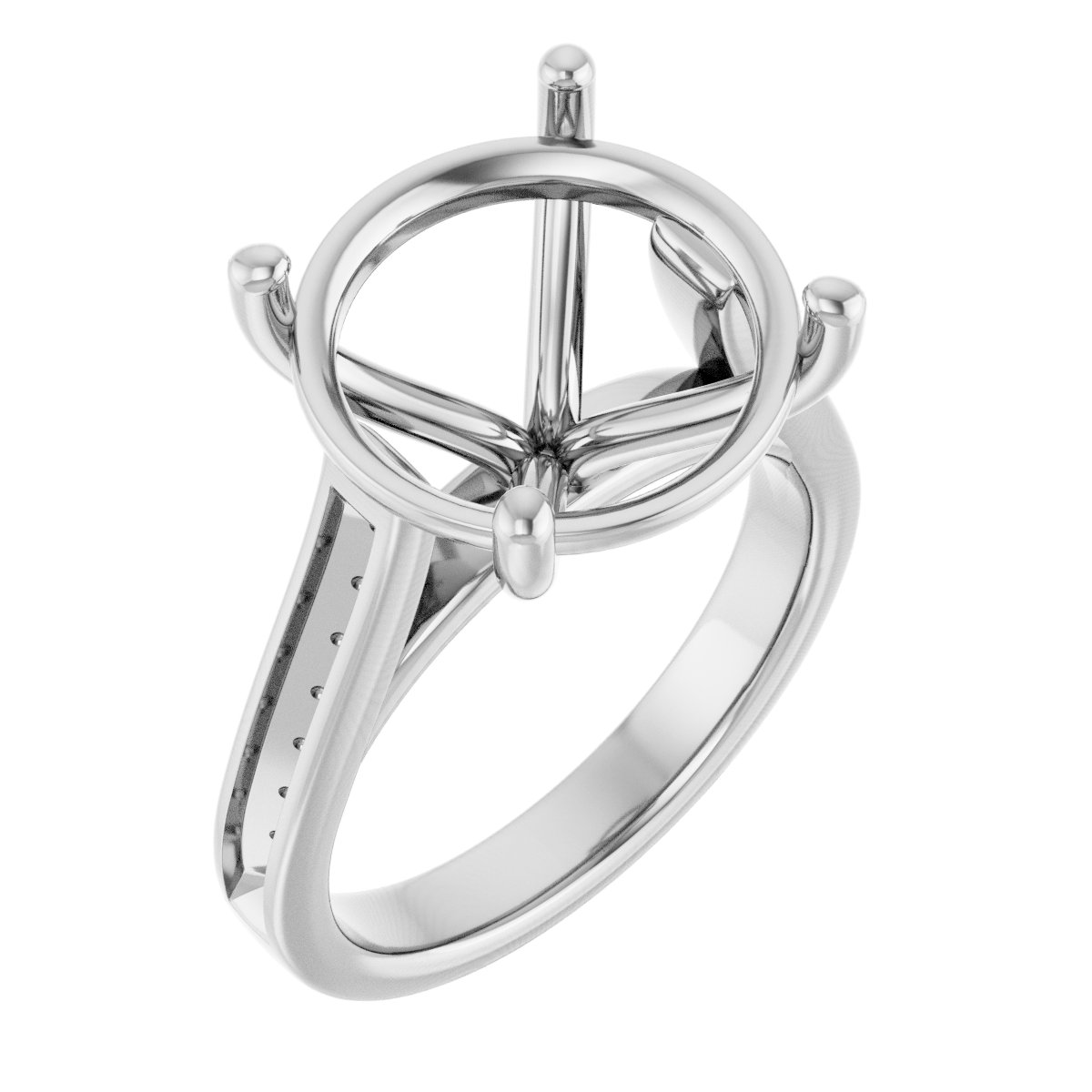 Accented Engagement Ring
