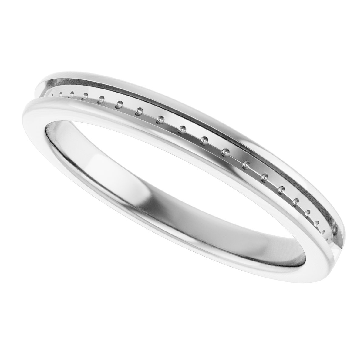 Band Mounting for 7x3.5 mm Marquise Ring view 5