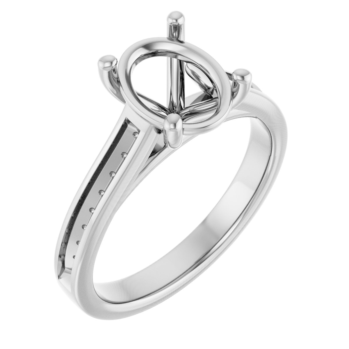 Accented Engagement Ring