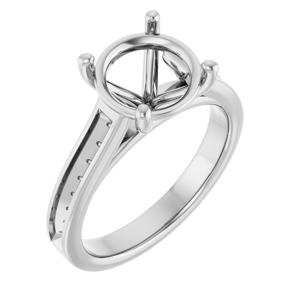 Accented Engagement Ring