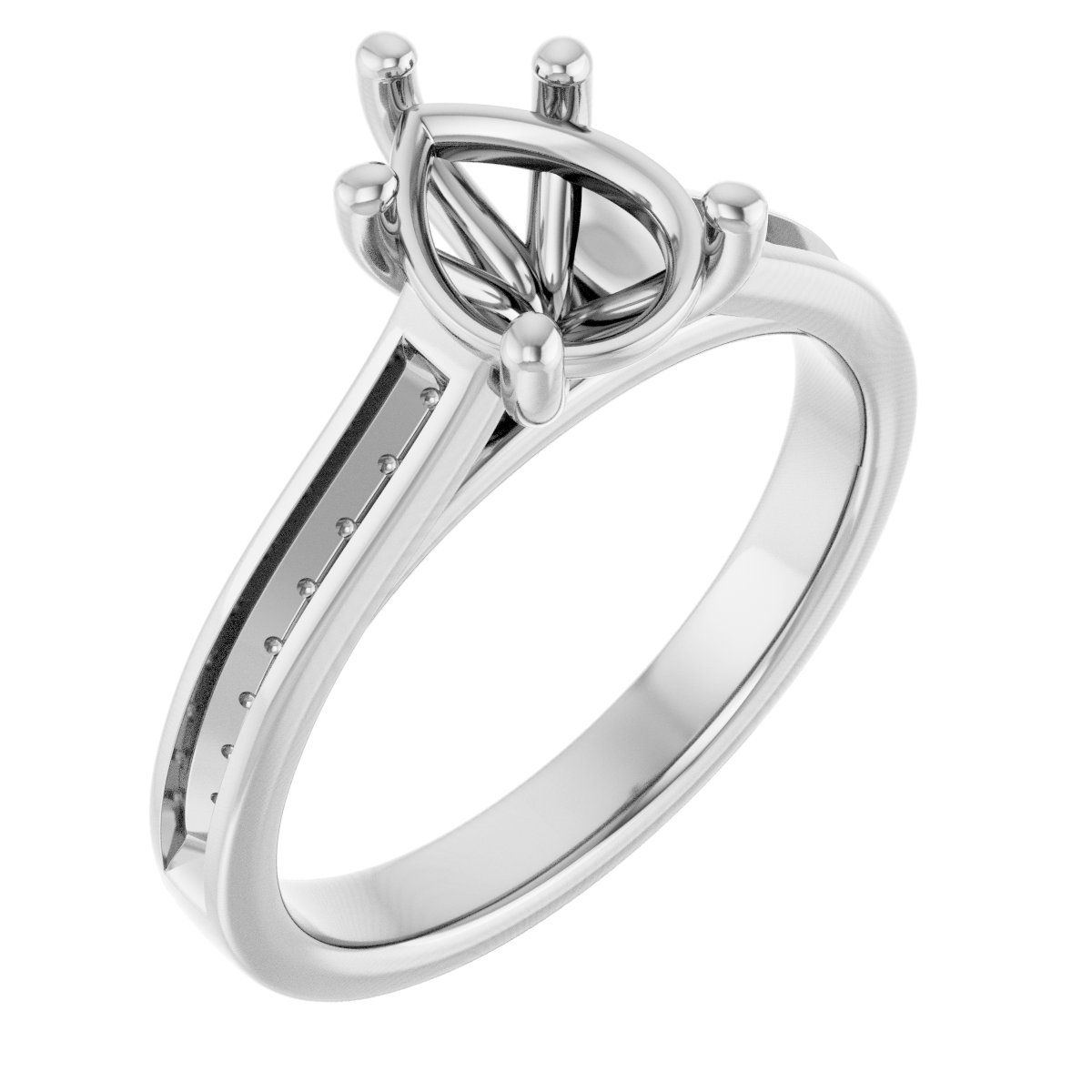 Accented Engagement Ring