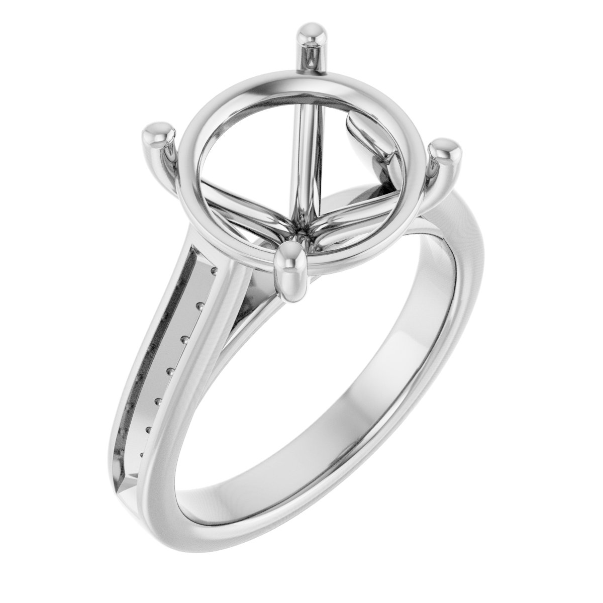 Accented Engagement Ring