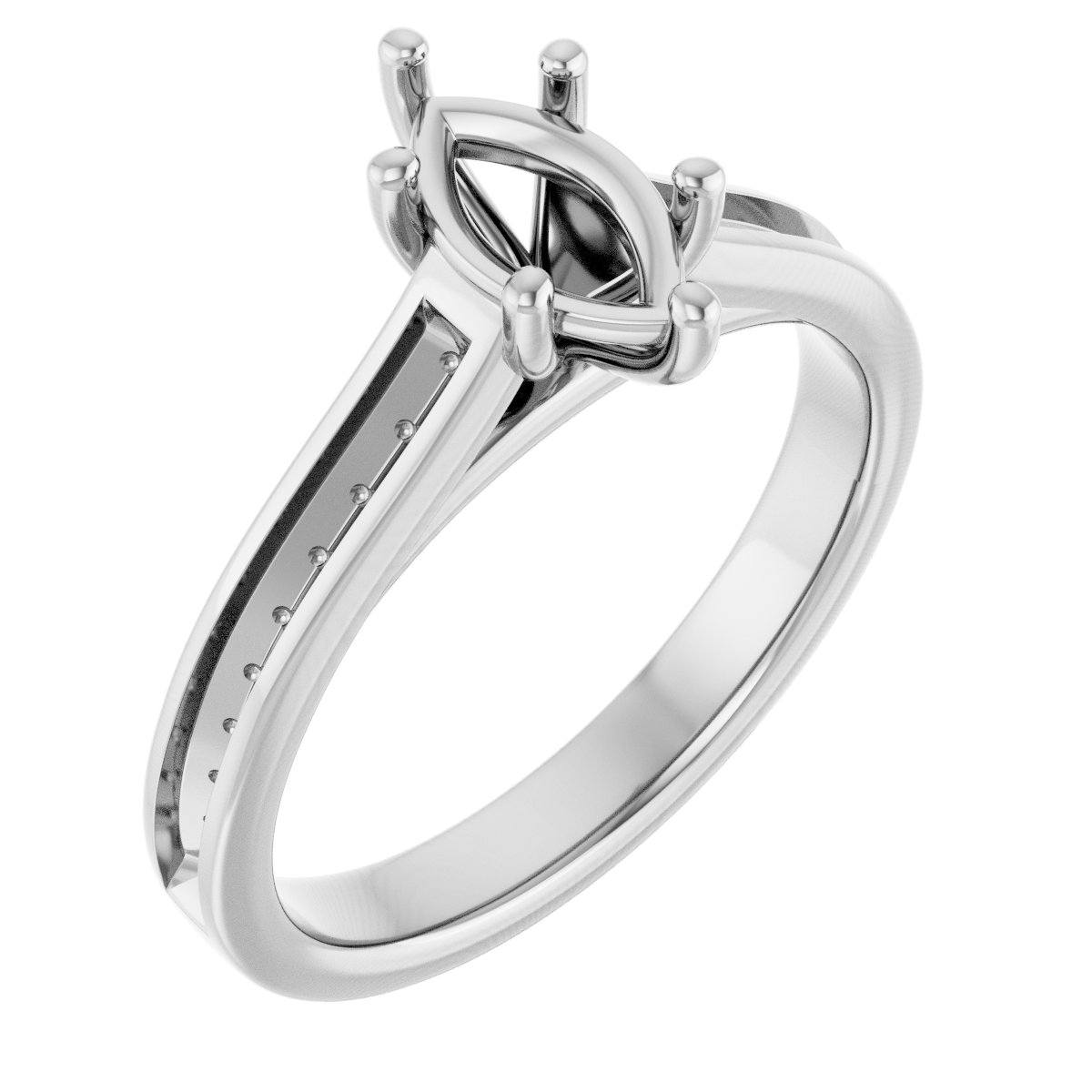 Accented Engagement Ring