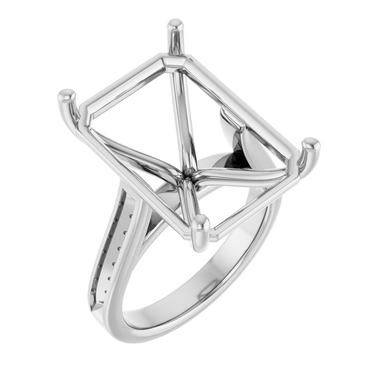Accented Engagement Ring