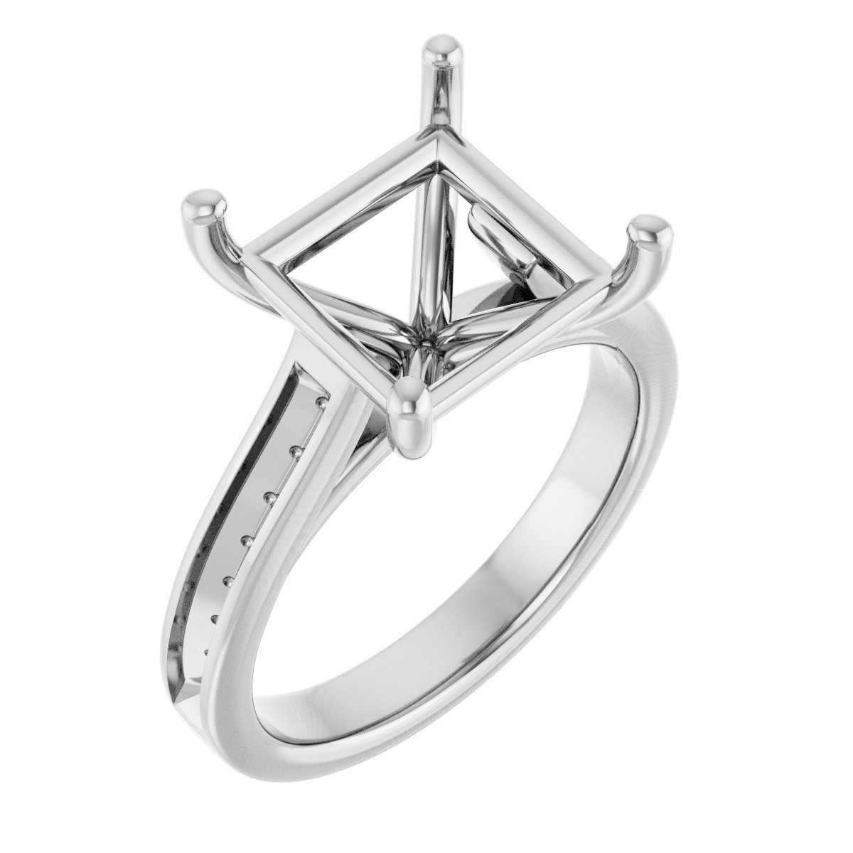 Accented Engagement Ring