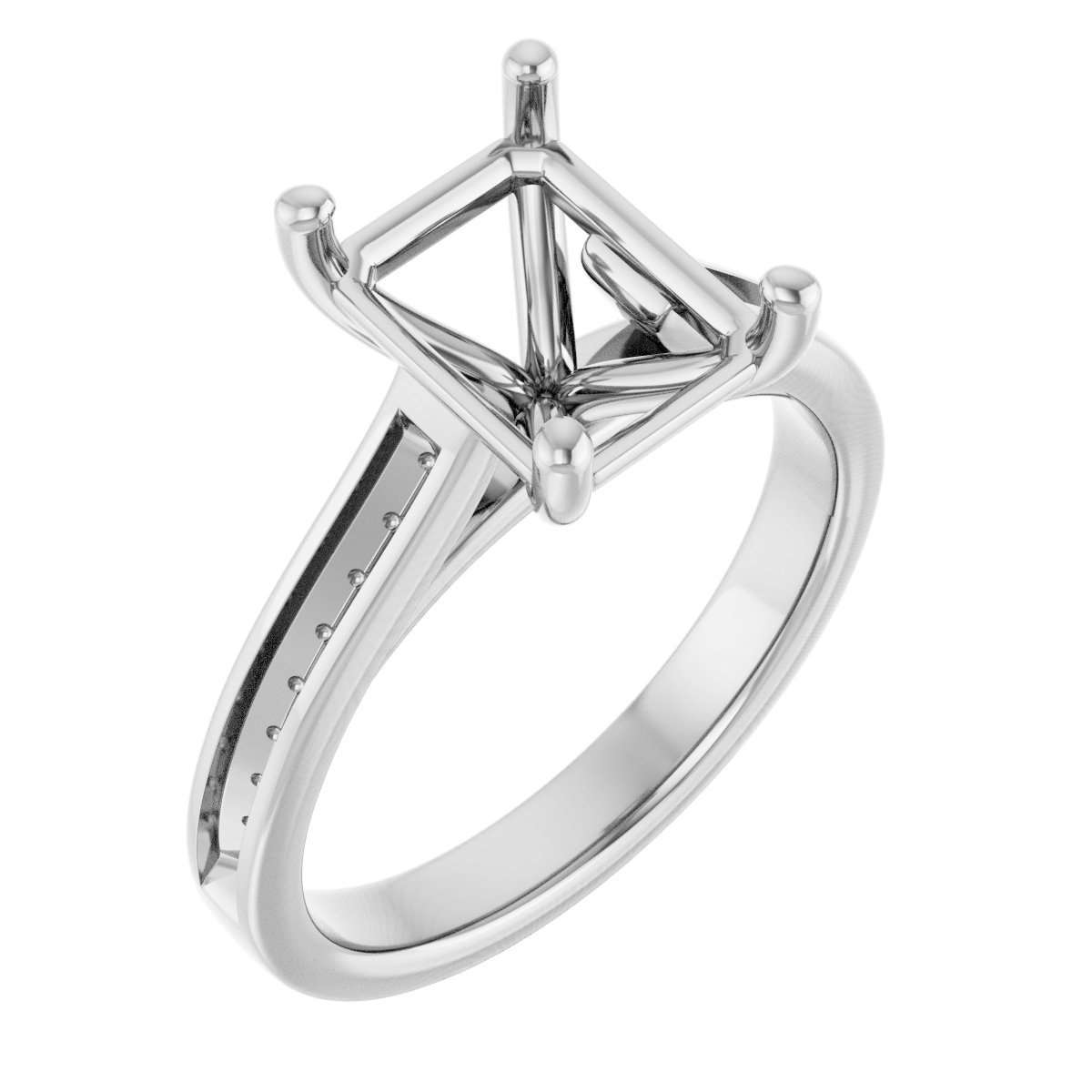 Accented Engagement Ring