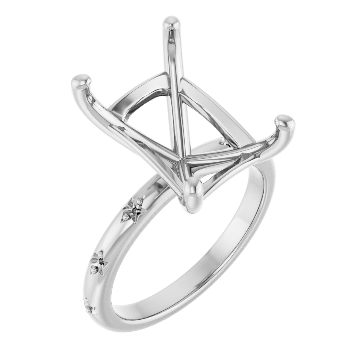 Accented Engagement Ring
