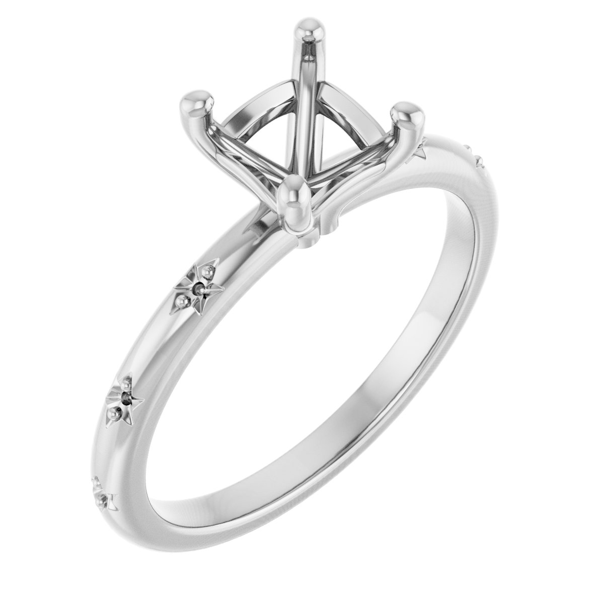 Accented Engagement Ring