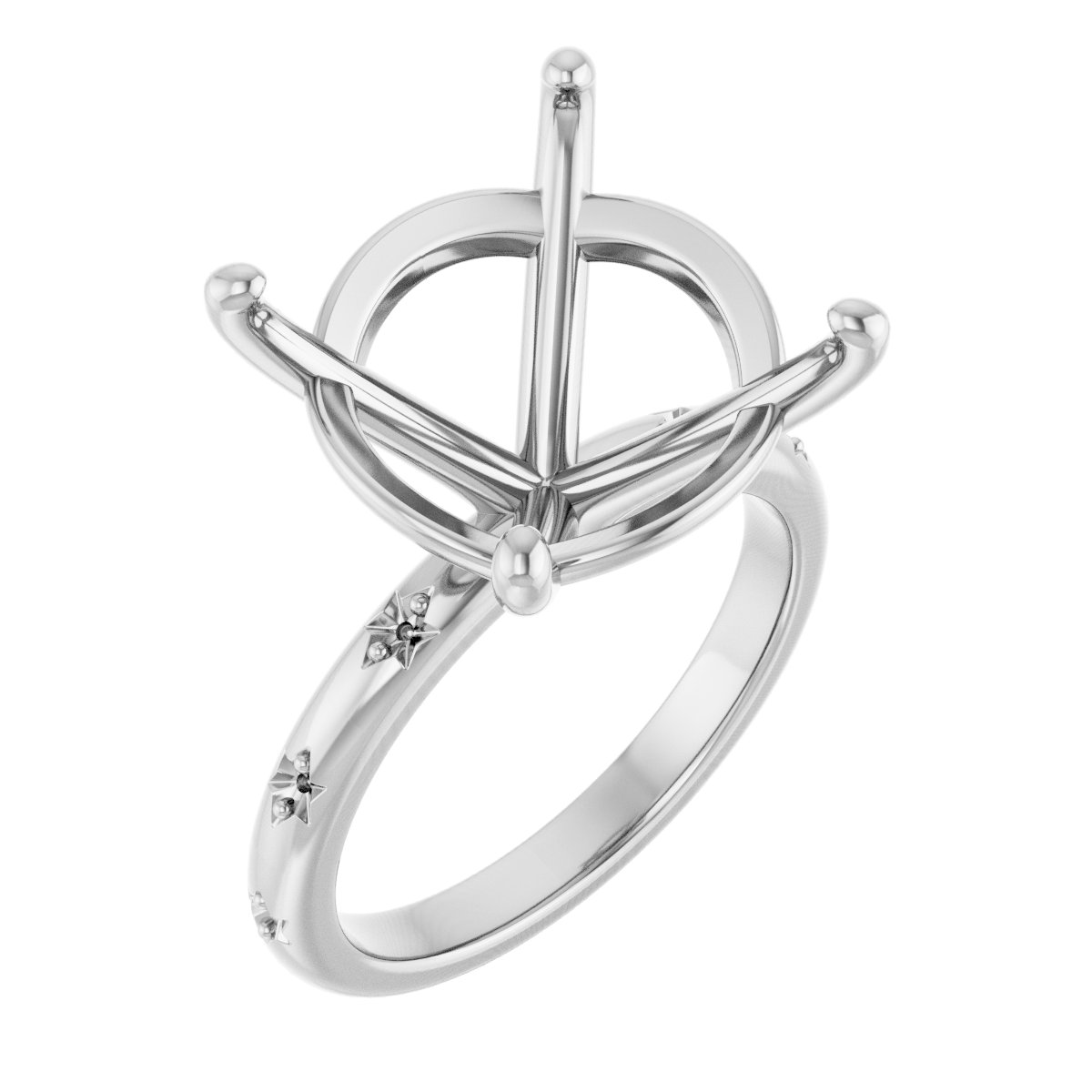 Accented Engagement Ring