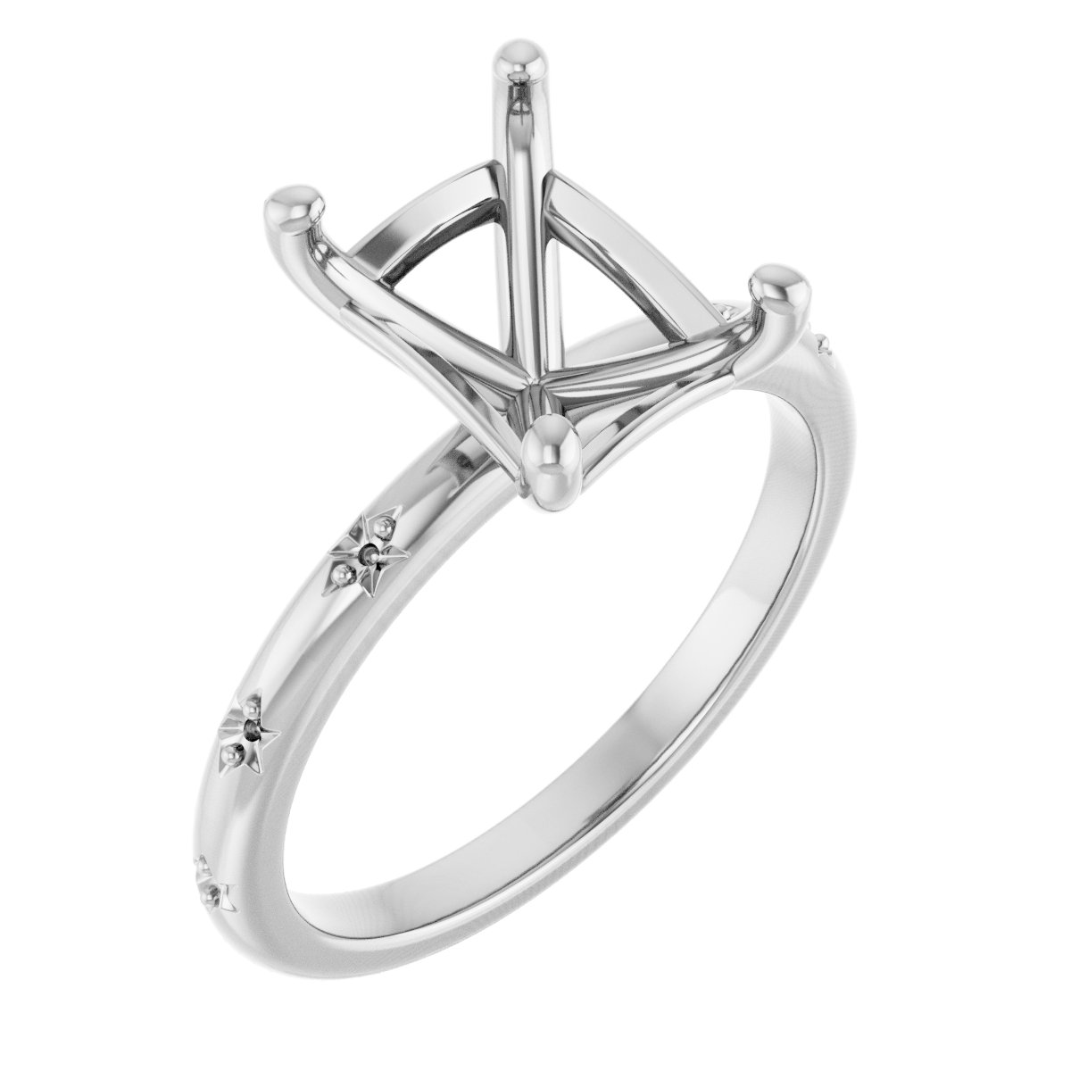 Accented Engagement Ring