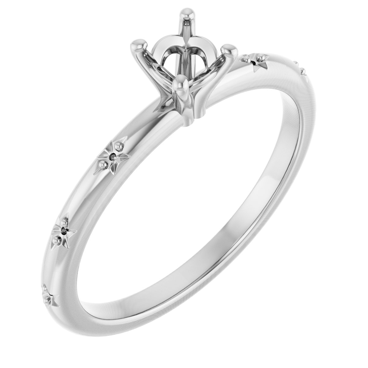 Accented Engagement Ring