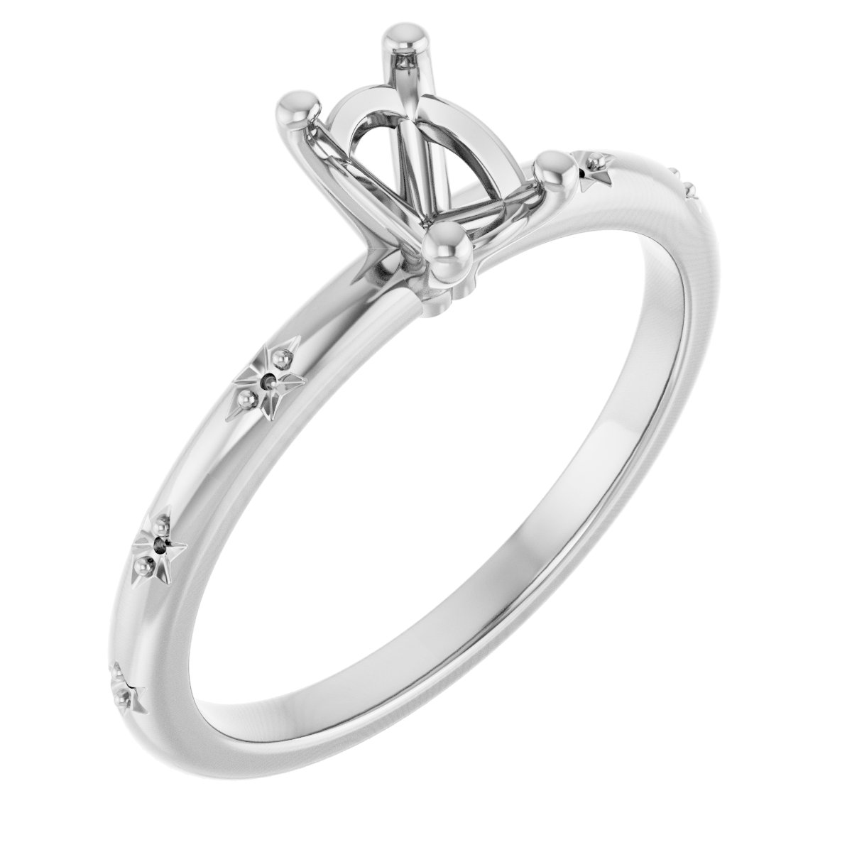 Accented Engagement Ring