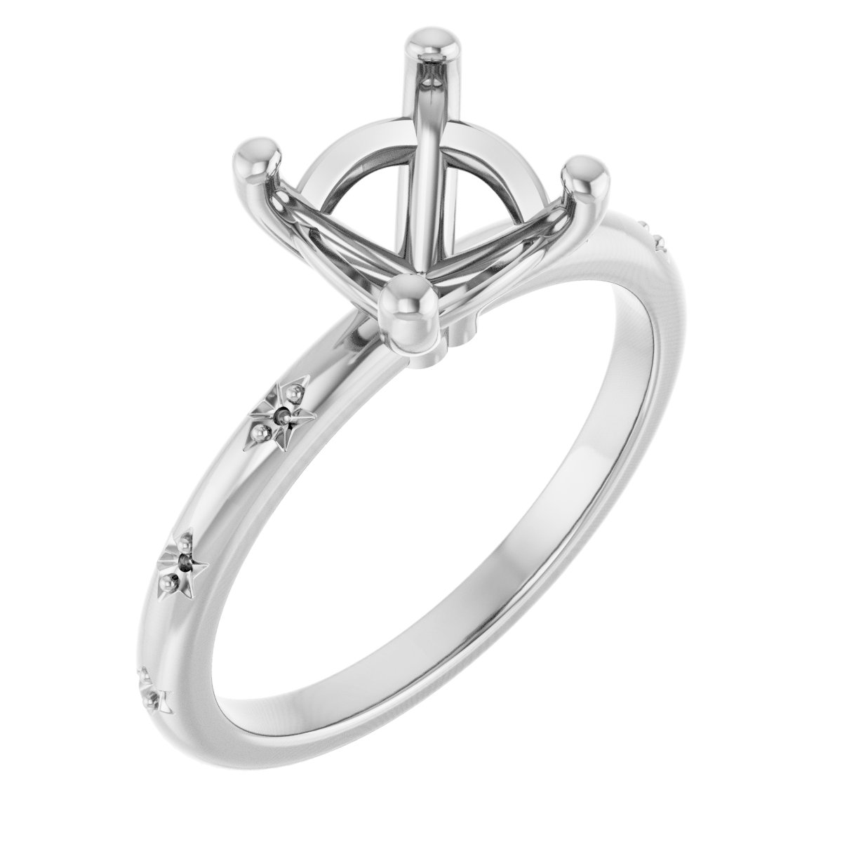 Accented Engagement Ring