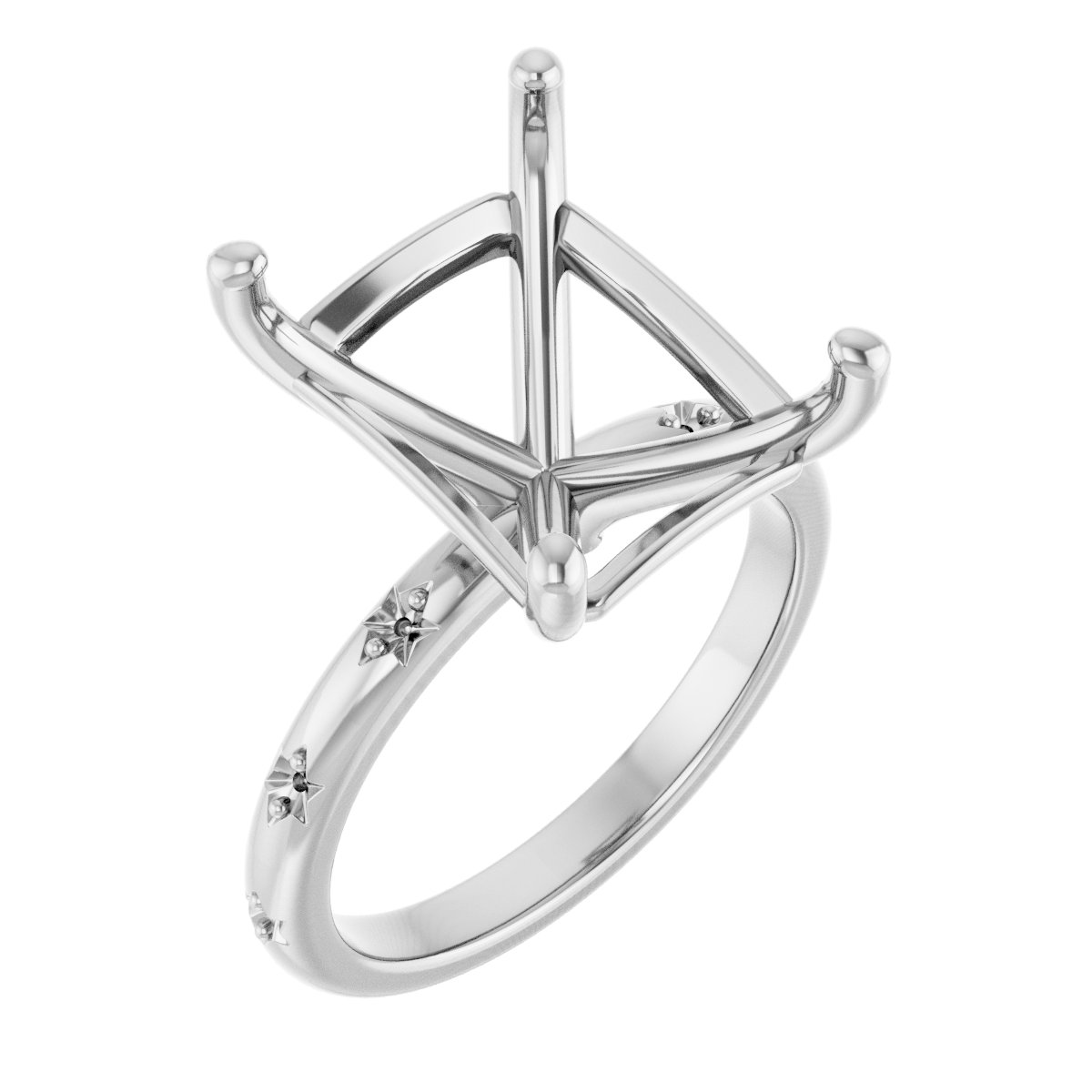 Accented Engagement Ring