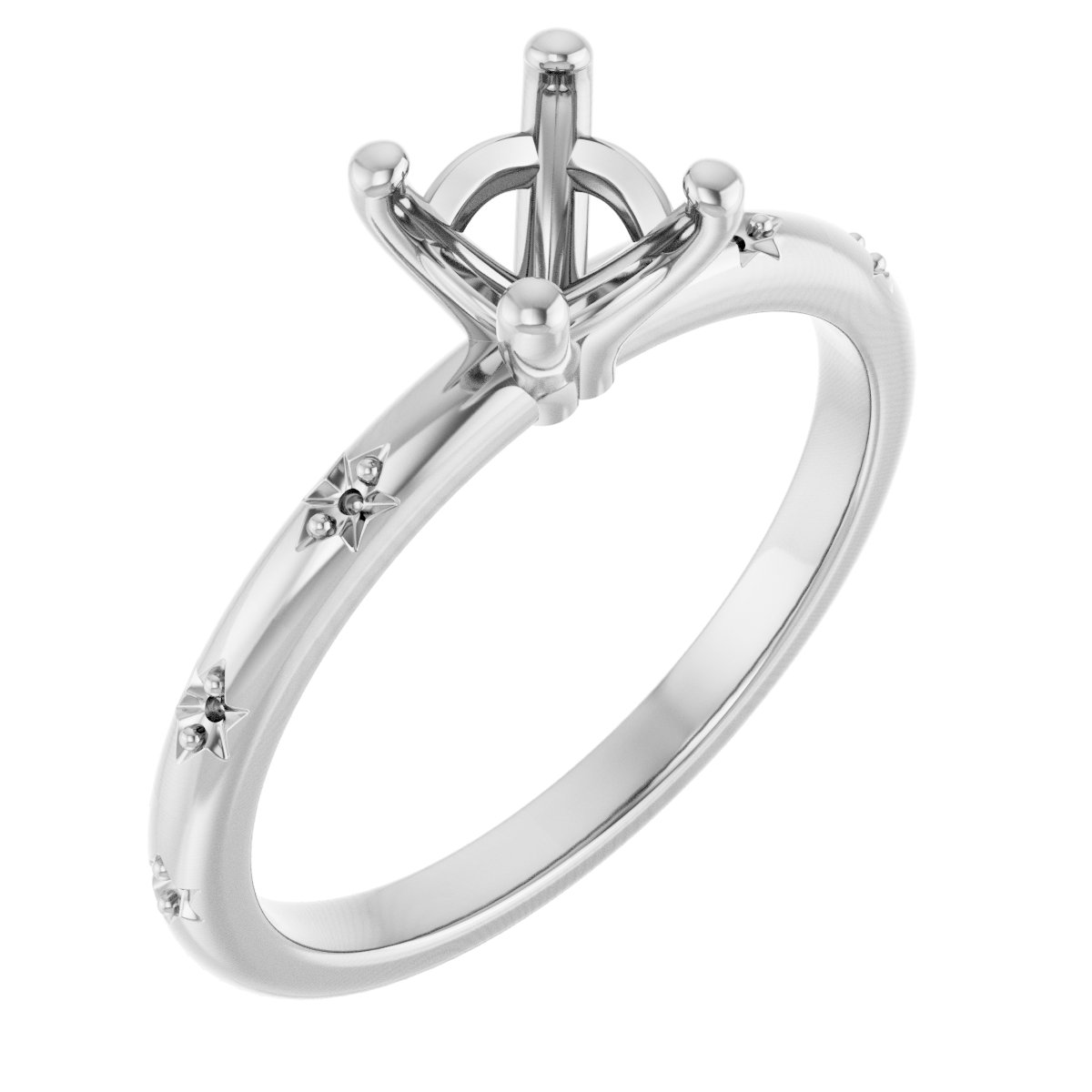 Accented Engagement Ring
