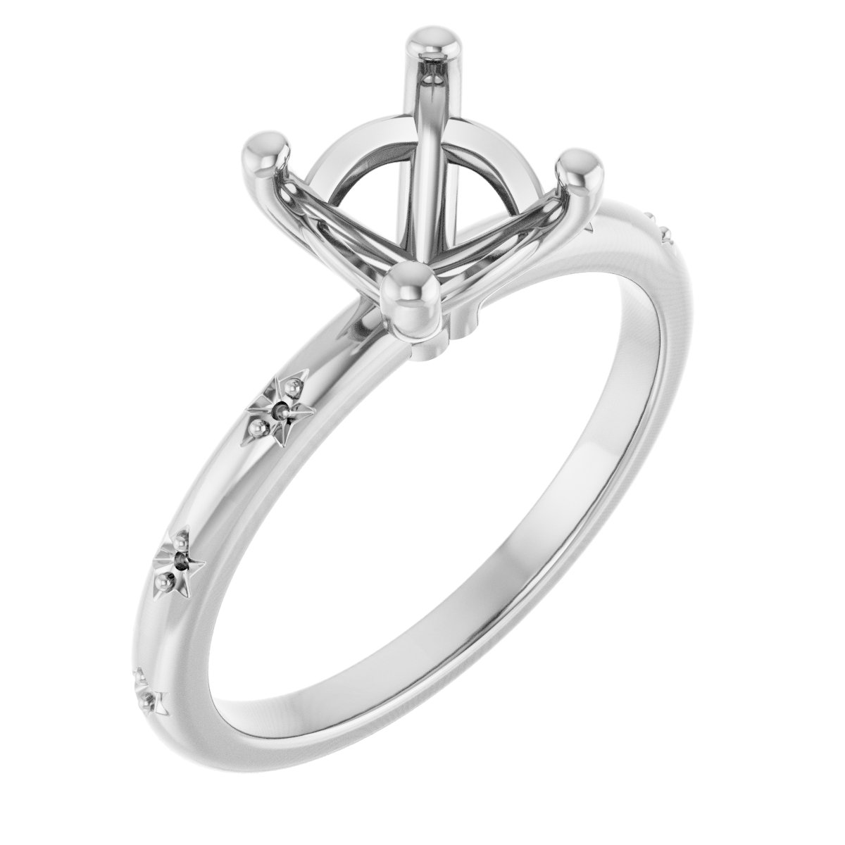 Accented Engagement Ring
