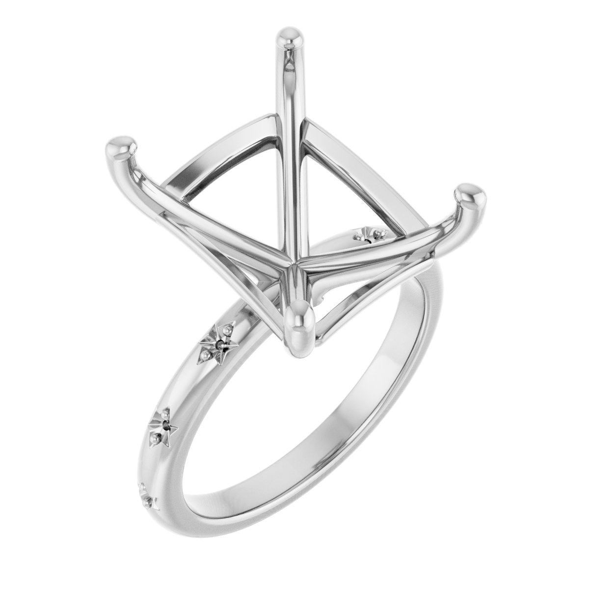 Accented Engagement Ring