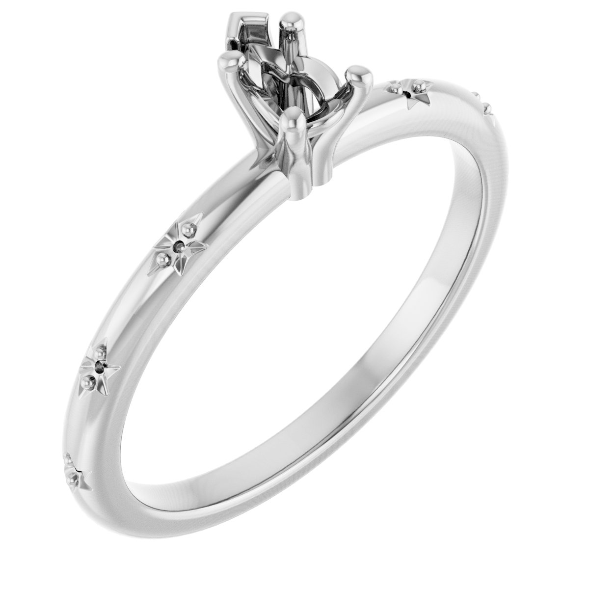 Accented Engagement Ring