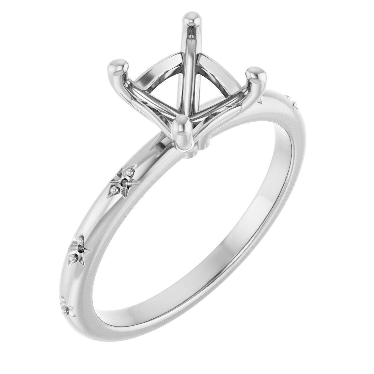 Accented Engagement Ring