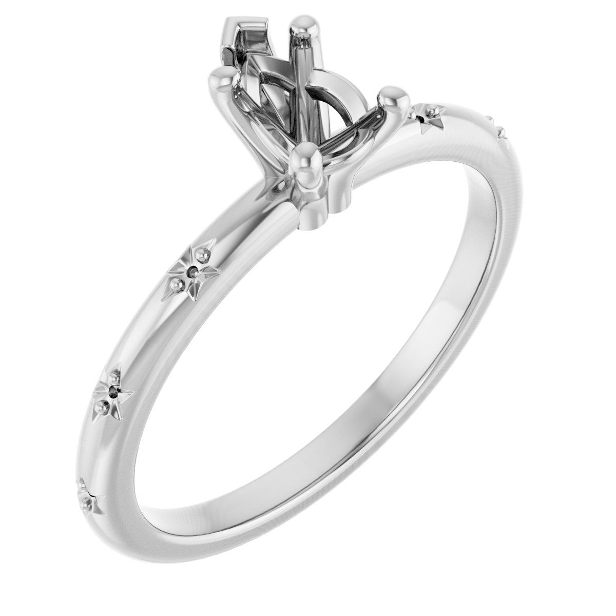 Accented Engagement Ring