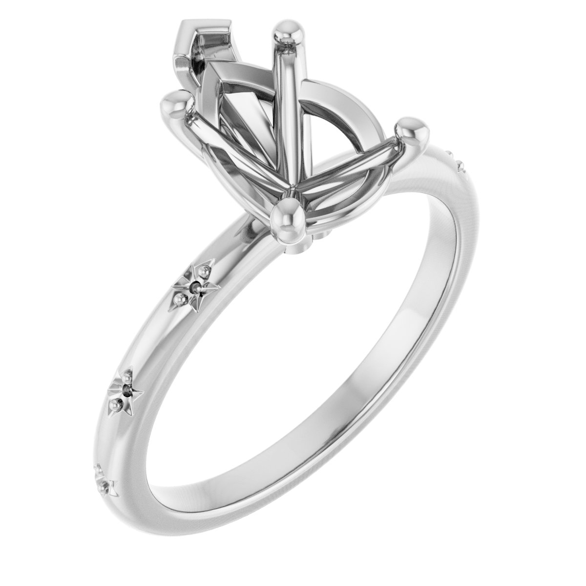 Accented Engagement Ring