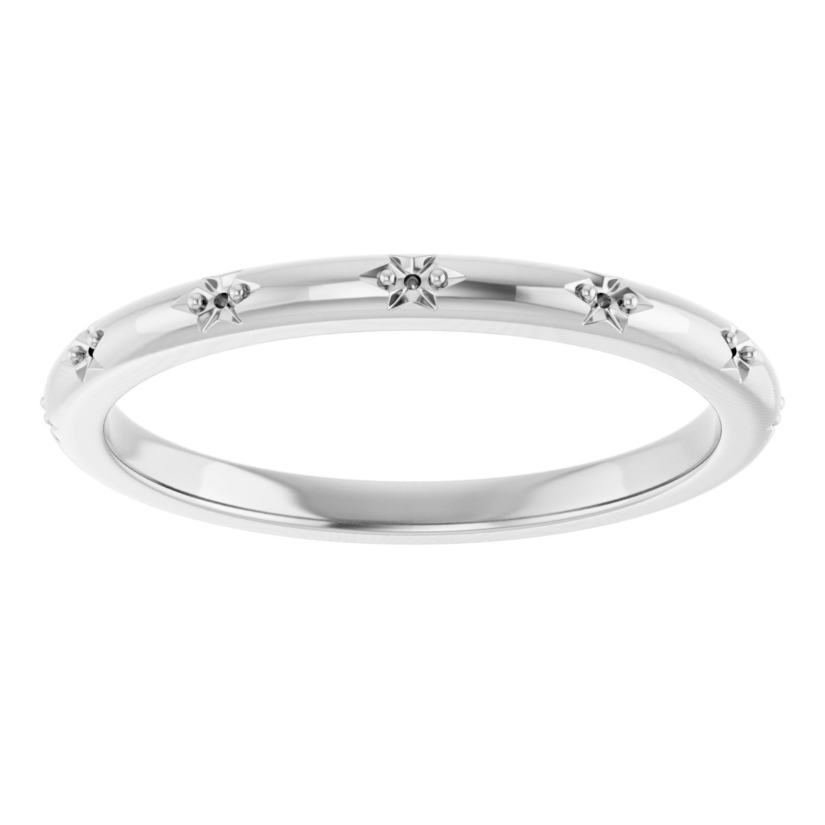Band Mounting for 6.5x6.5 mm Heart Ring view 3