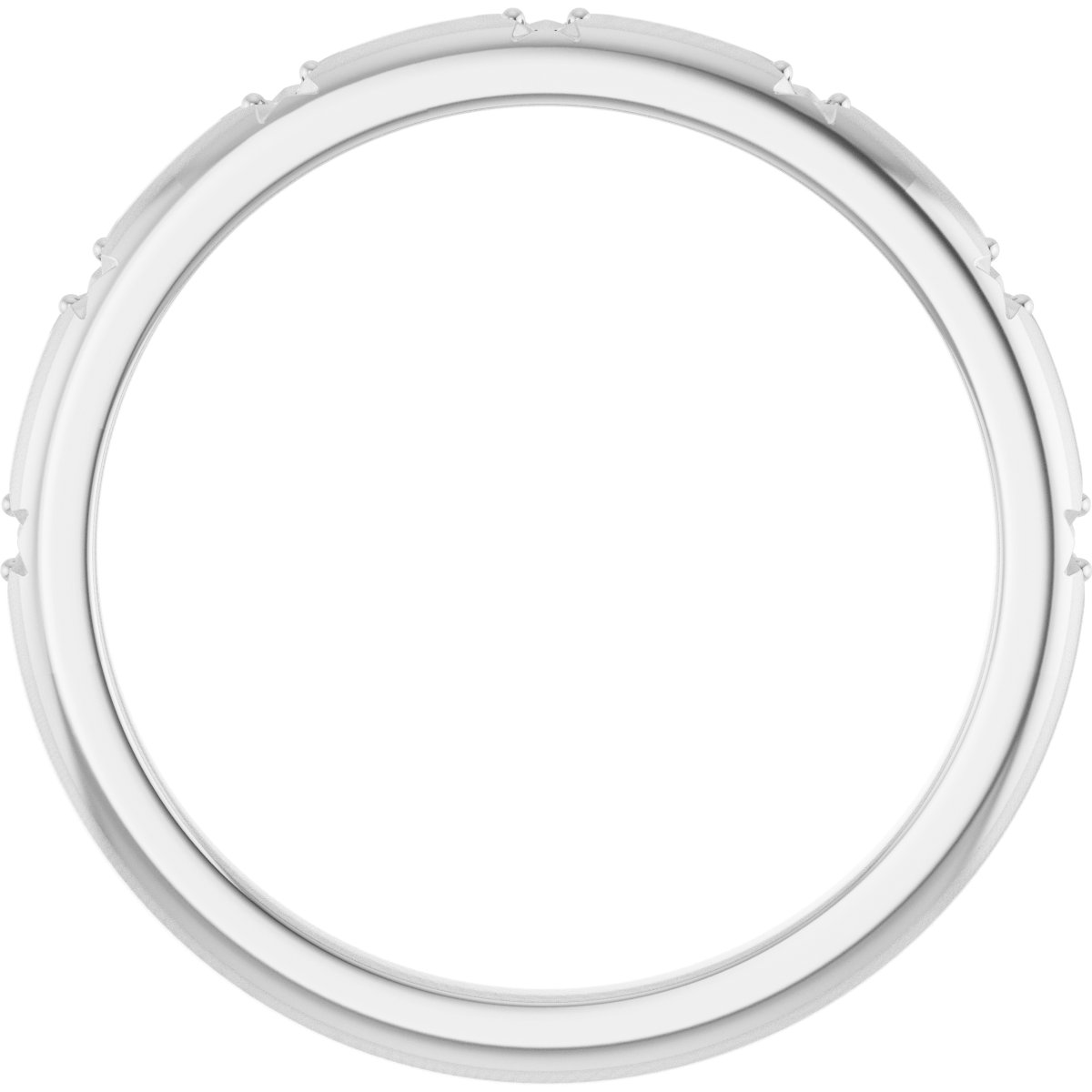 Band Mounting for 6.5x6.5 mm Heart Ring view 2