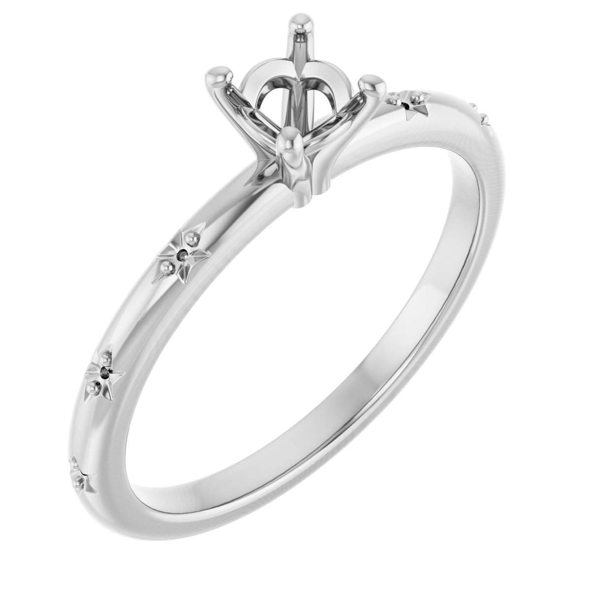 Accented Engagement Ring