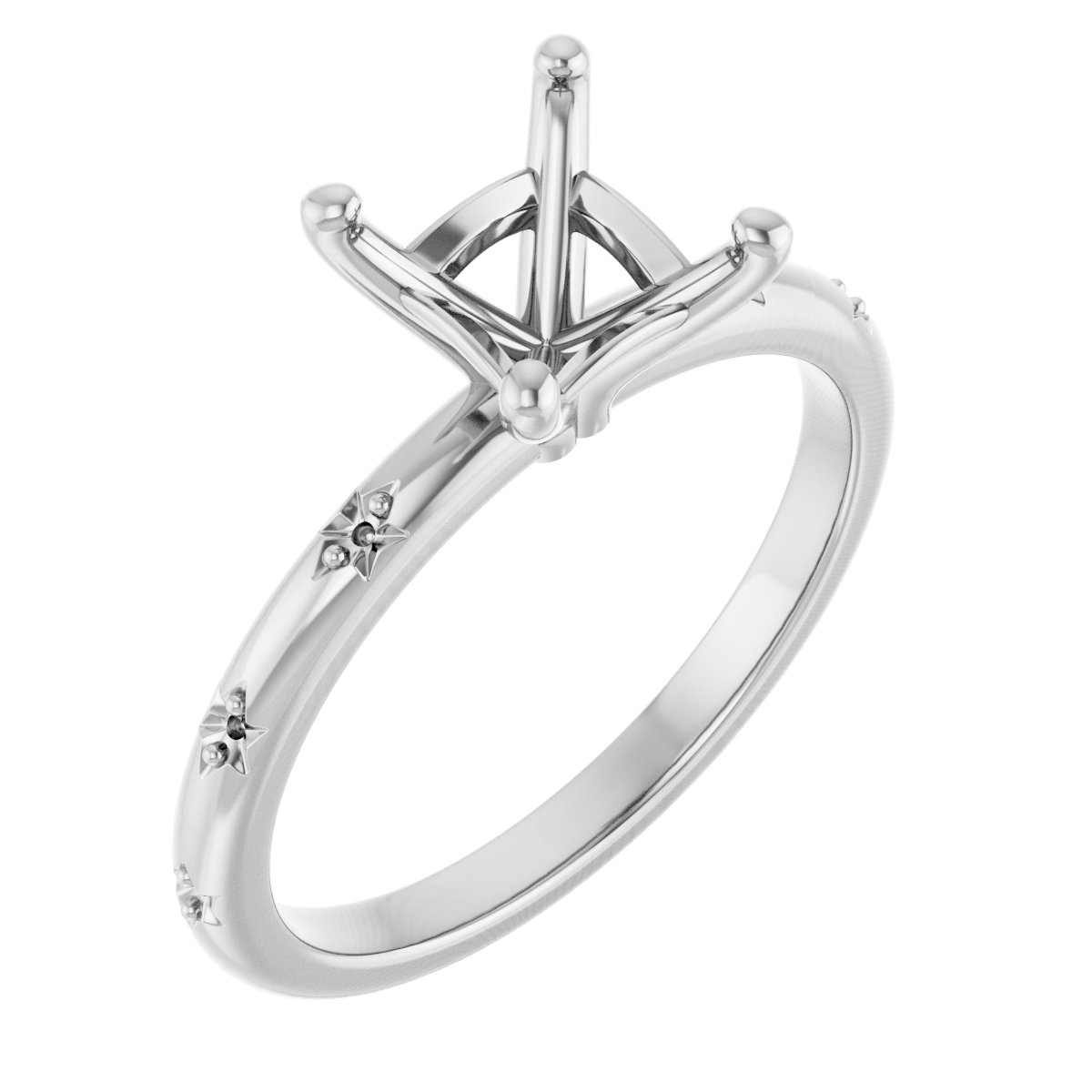 Accented Engagement Ring