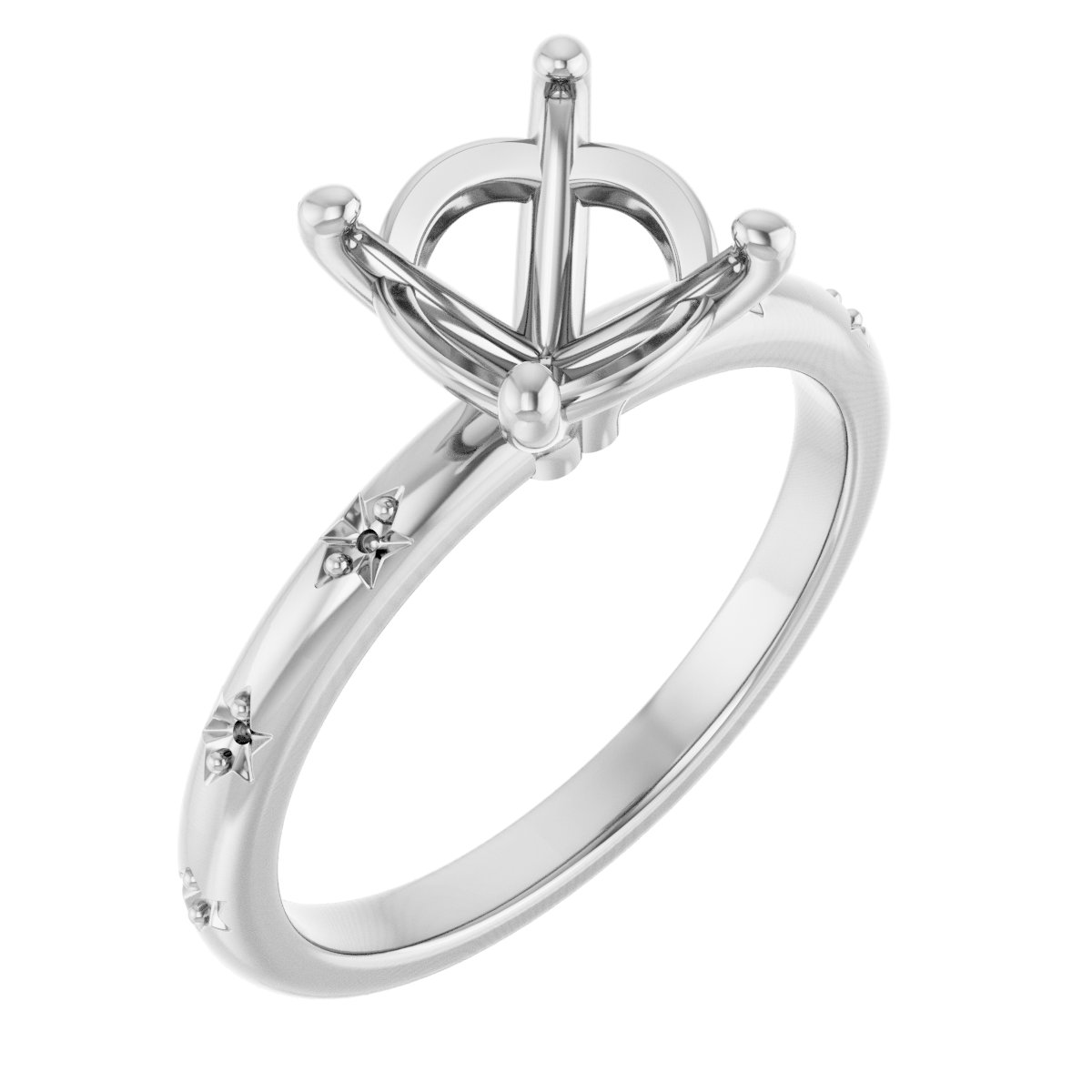 Accented Engagement Ring