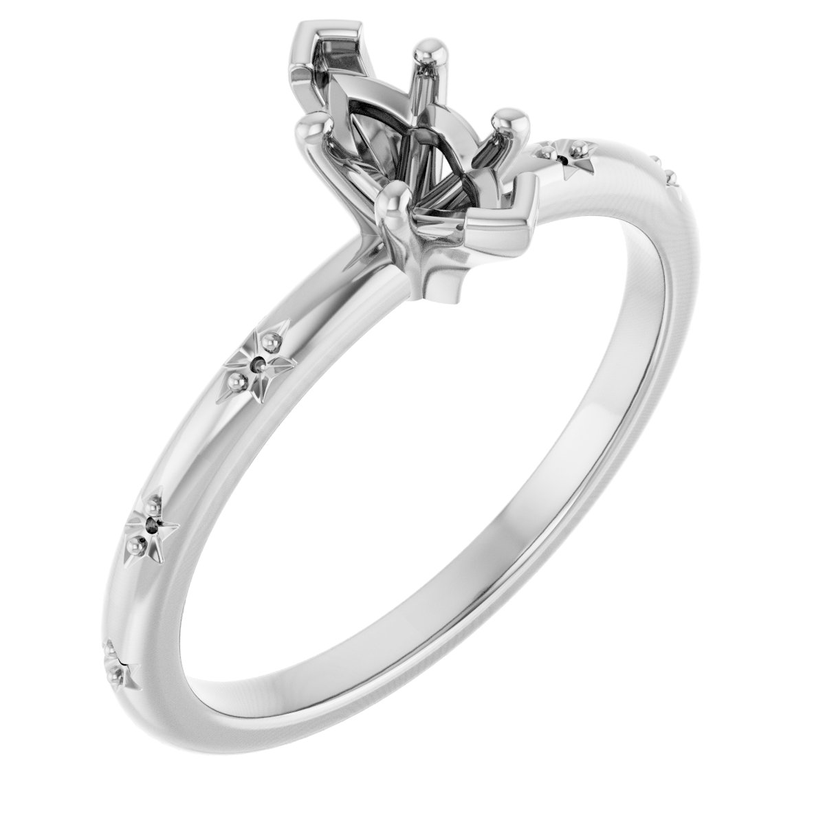 Accented Engagement Ring