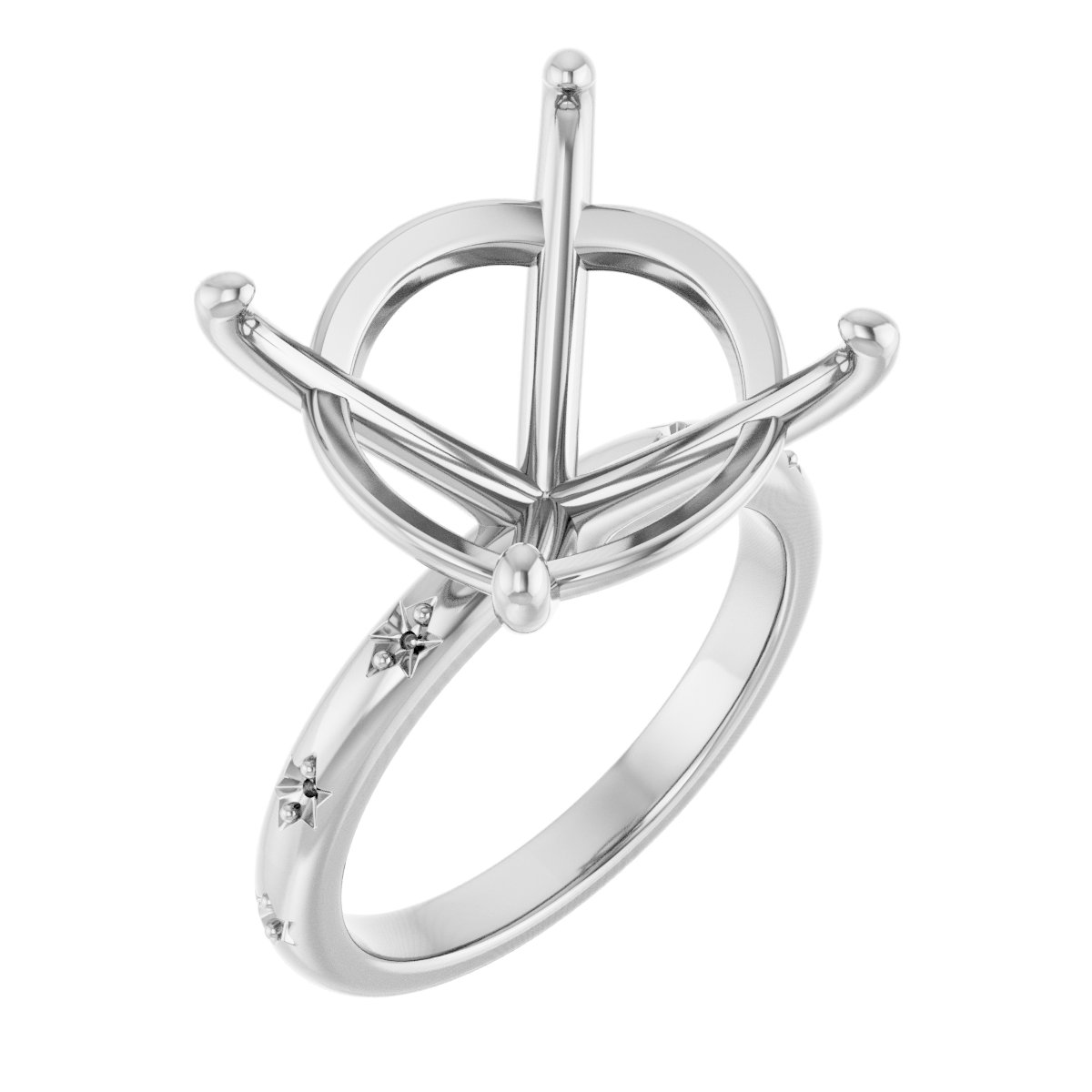 Accented Engagement Ring