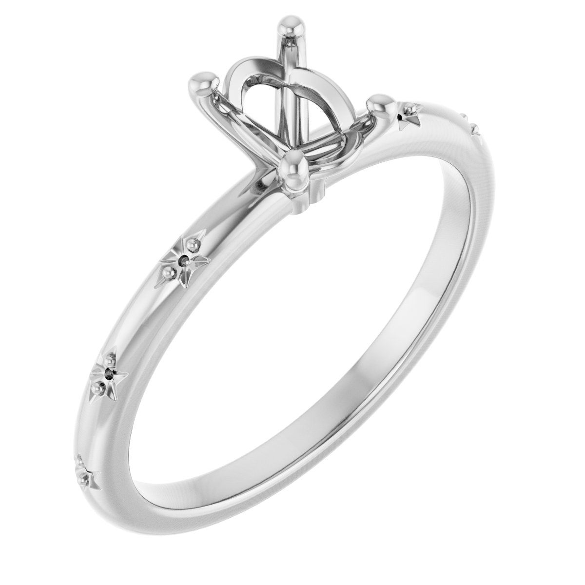 Accented Engagement Ring