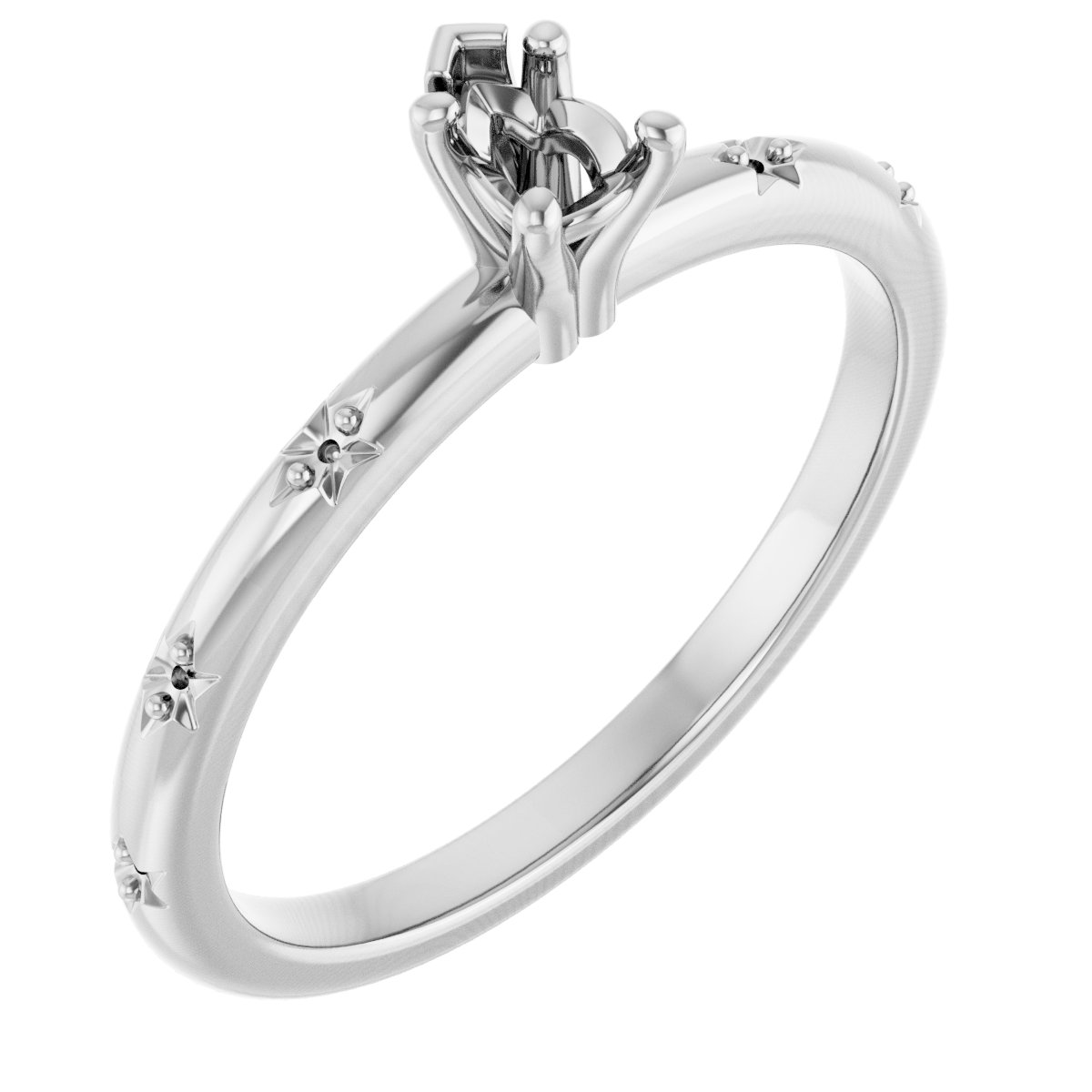 Accented Engagement Ring