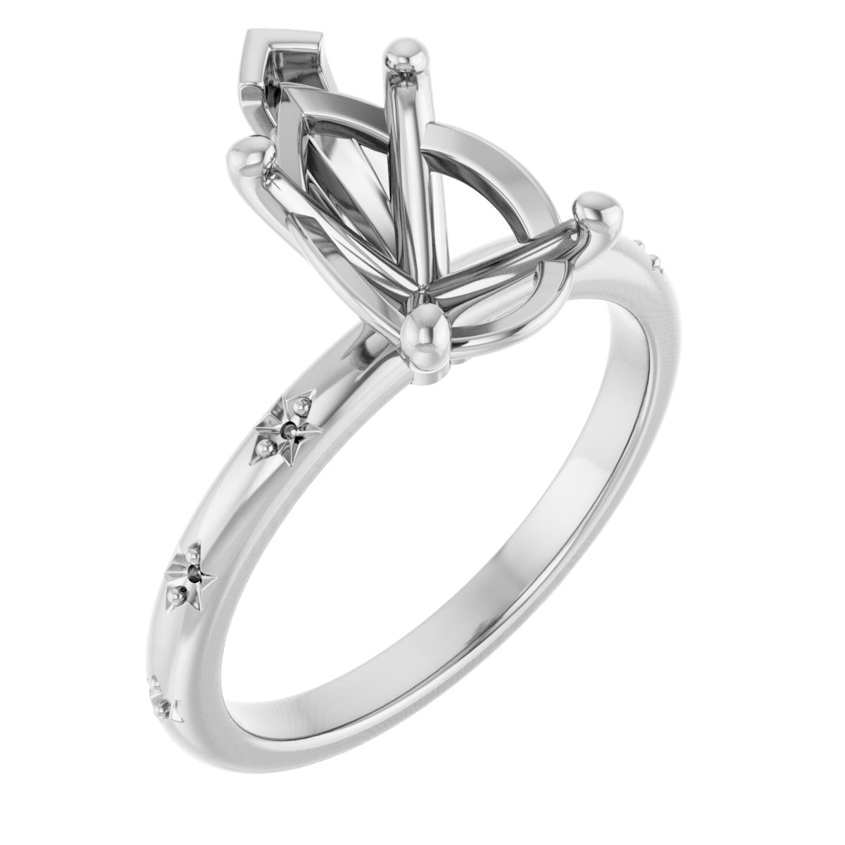 Accented Engagement Ring