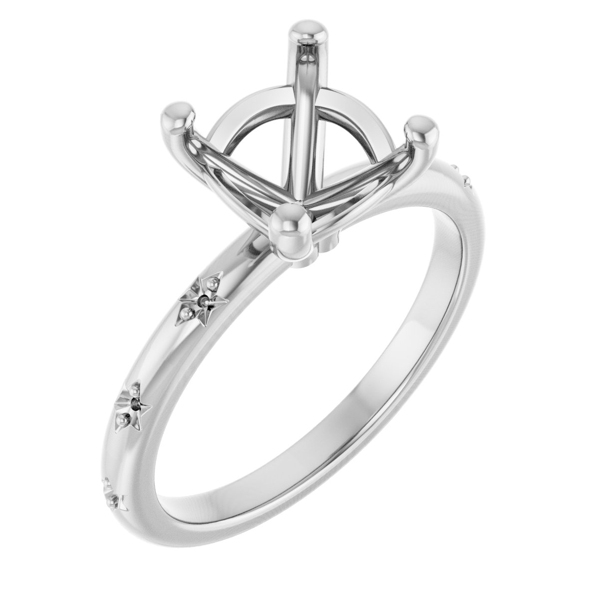 Accented Engagement Ring