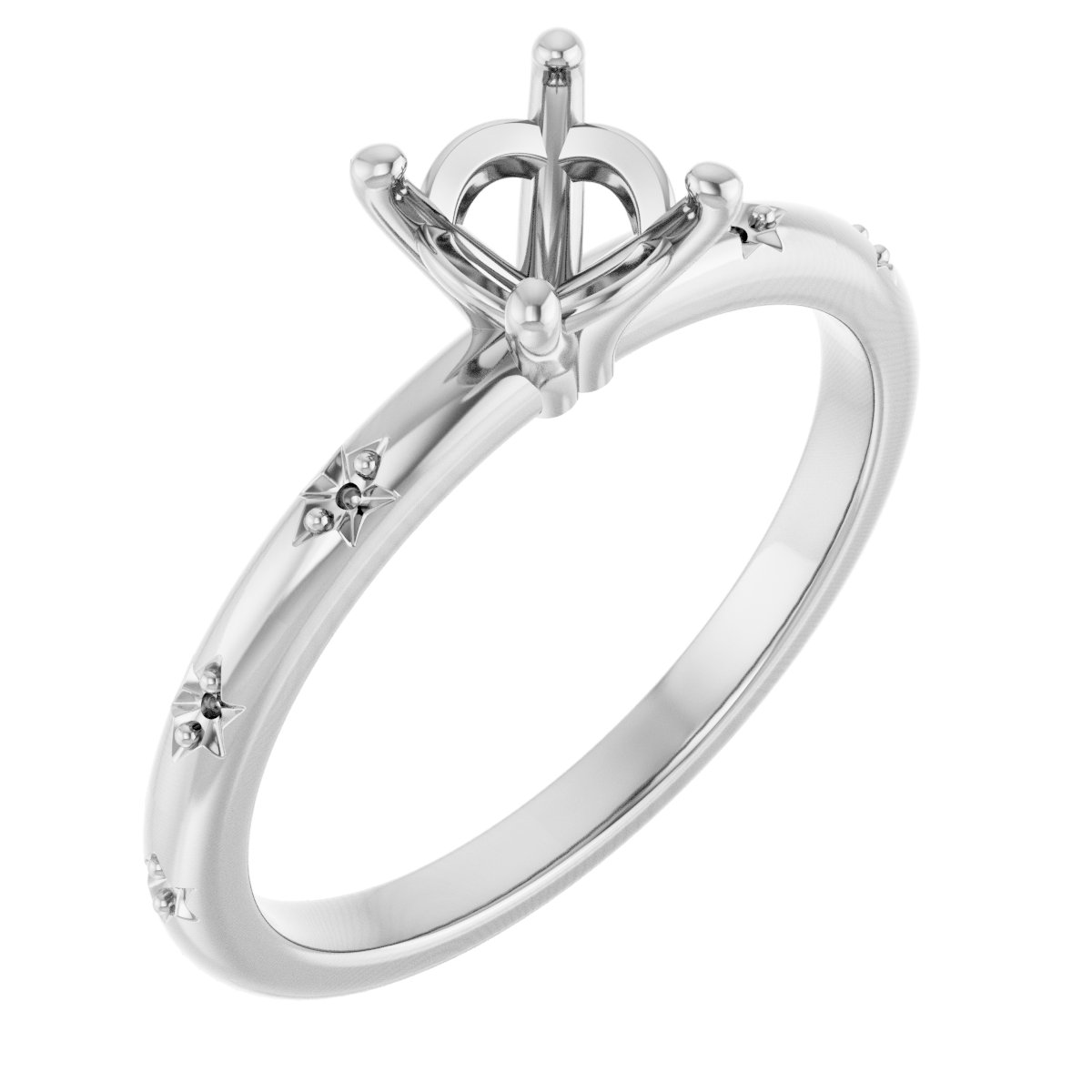 Accented Engagement Ring