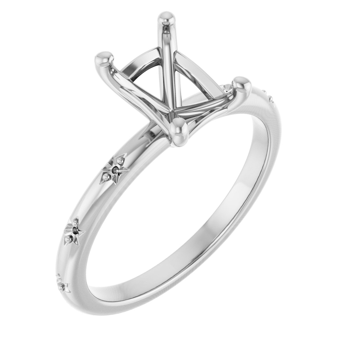 Accented Engagement Ring