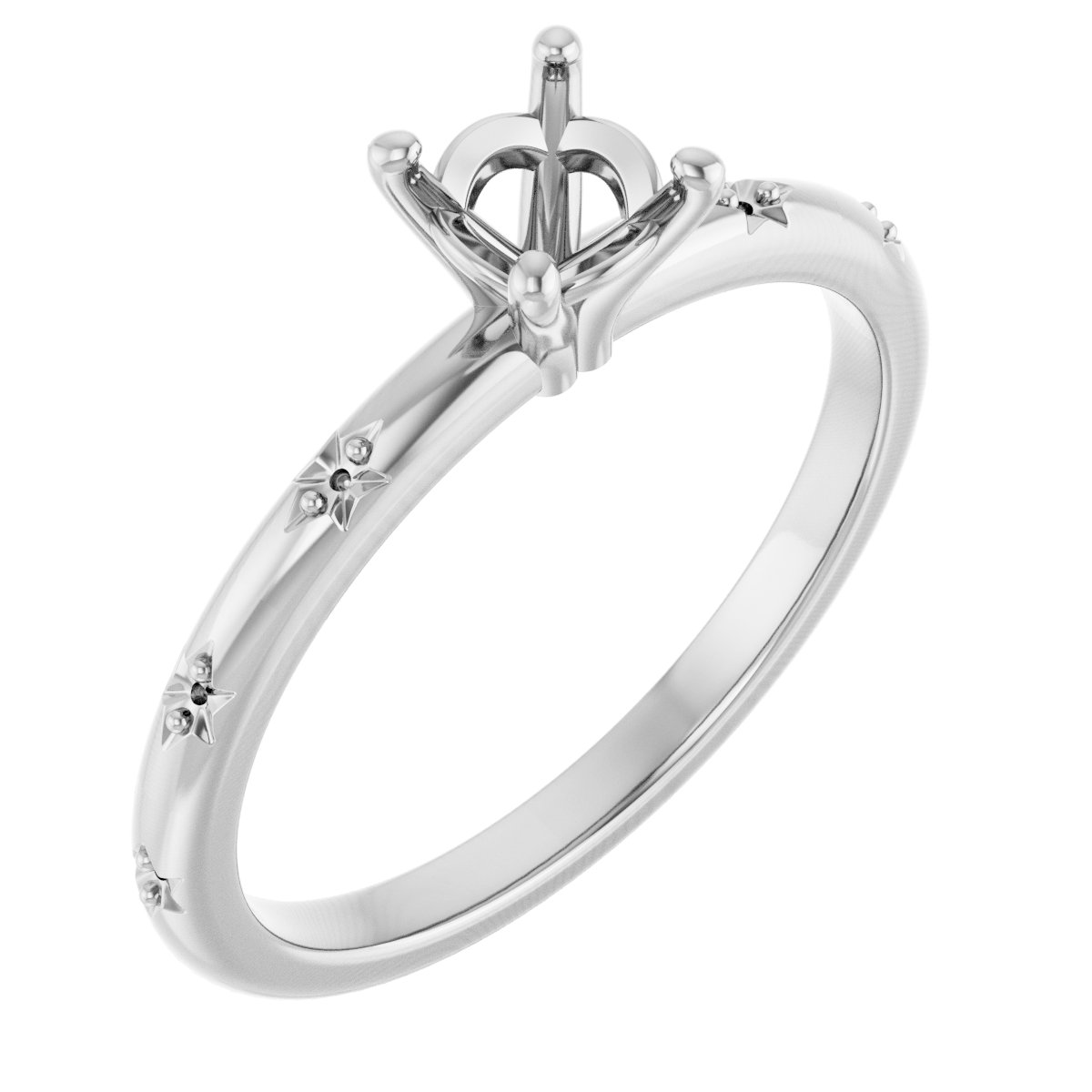 Accented Engagement Ring