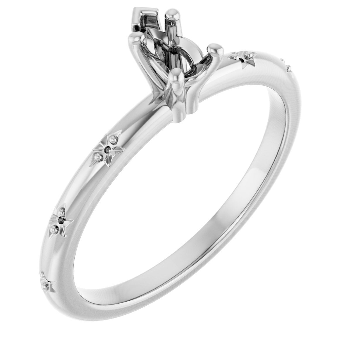 Accented Engagement Ring